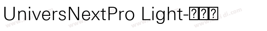 UniversNextPro Light字体转换
